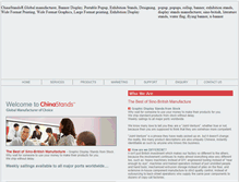 Tablet Screenshot of chinastands.com